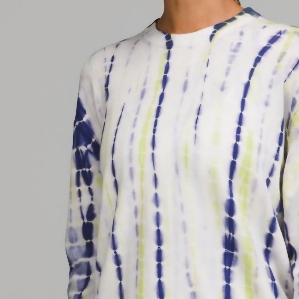 Lululemon Athletica Tie-Dye Purple/Yellow-Green Lightweight Sweater - Picture 9 of 10